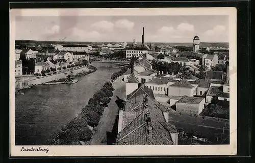 AK Lundenburg, Blick über die Dächer