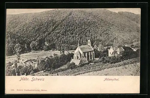 AK Adamsthal, Panorama mit Kirche
