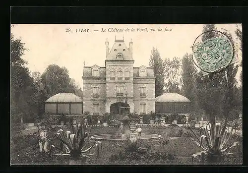 AK Livry, Le Chateau de la Foret, vu de face