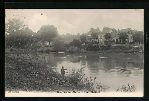 AK Gournay-sur-Marne, Quai Chetivet