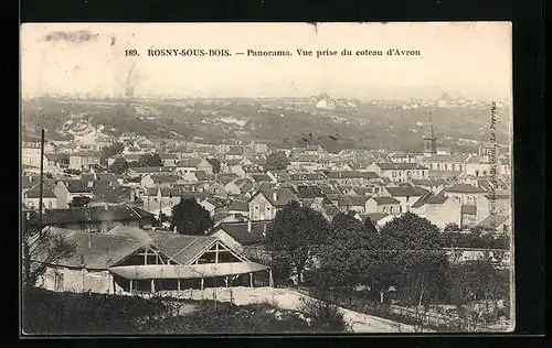 AK Rosny-sous-Bois, Vue prise du coteau d`Avoron