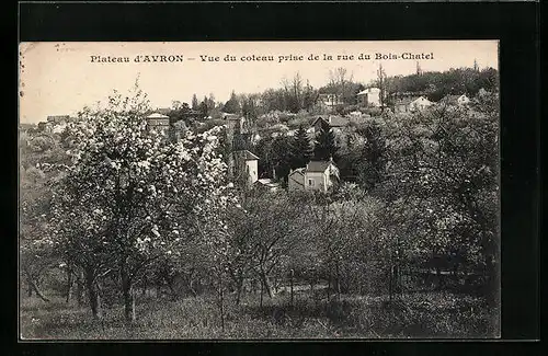 AK Avron, Vue du coteau prise de la rue du Bois-Chatel