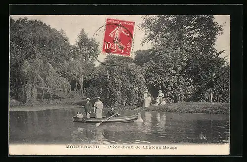 AK Montfermeil, Piéce d`eau de Château Rouge