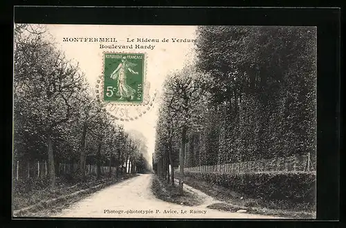 AK Montfermeil, Le Rideau de Verdure, Boulevard hardy