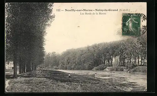 AK Neuilly-sur-Marne-Noisy-le-Grand, Les Bords de la Marne