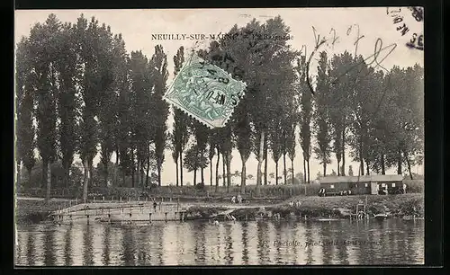 AK Neuilly-sur-Marne, La Baignade