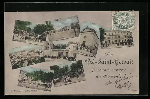AK Pré-Saint-Gervais, La Mairie, Porte Chaumont, Avenue des Lilas