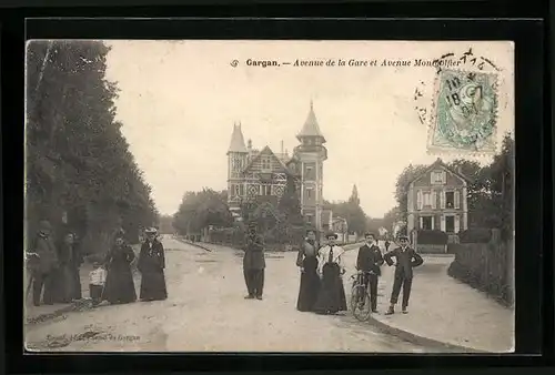 AK Gargan, Avenue de la Gare et Avenue Montgolfier