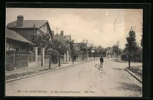 AK Saint-Denis, La Rue Armand-Fumouze