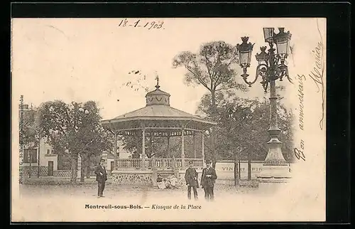 AK Montreuil-sous-Bois, Kiosque de la Place