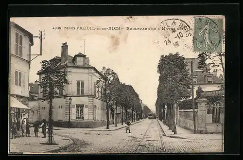 AK Montreuil-sous-Bois, Boulevard de l`Hotel de Vill