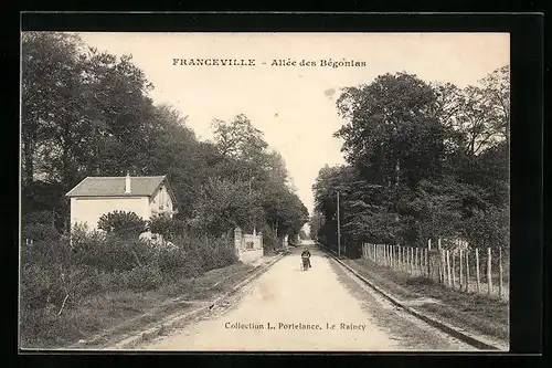 AK Franceville, Allée des Bégonias