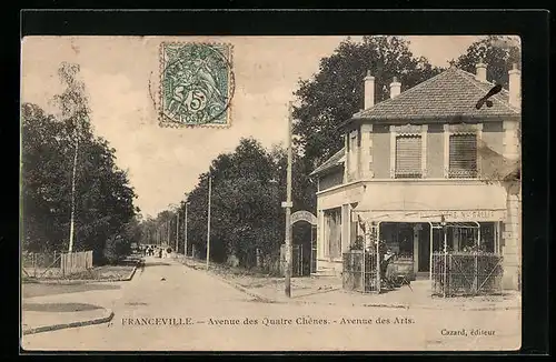 AK Franceville, Avenue des Quatre Chênes, Avenue des Arts