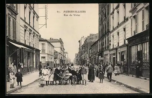 AK Aubervilliers, Rue du Vivier