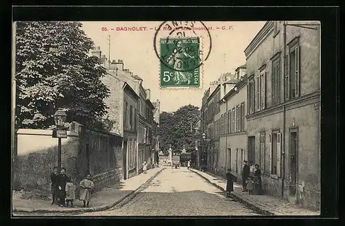 AK Bagnolet, La Rue de Menilmontant