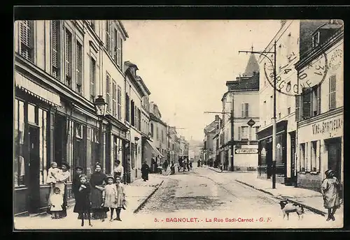 AK Bagnolet, La Rue Sadi-Carnot