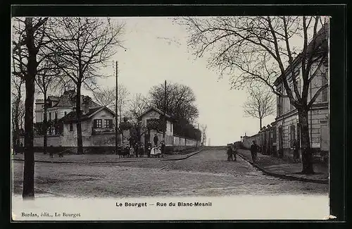 AK Le Bourget, Rue du Blanc-Mesnil