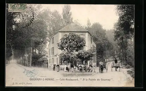 AK Gournay-s-Marne, Cafe Restaurant A la Pointe de Gournay