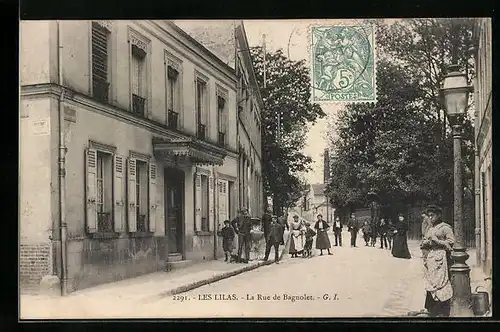 AK Les Lilas, La Rue de Bagnolet