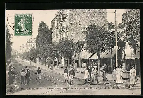 AK Le Raincy, Avenue du Chemin de fer