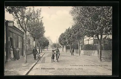 AK Villemonble, Avenue Detouche, La Poste