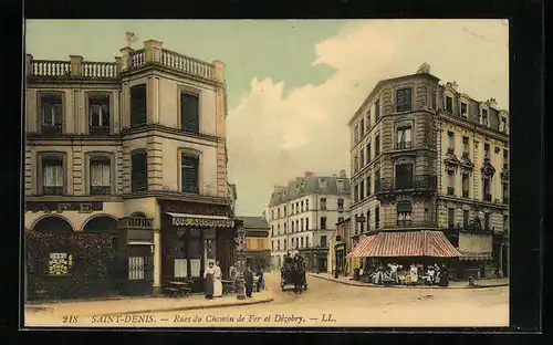 AK Saint-Denis, Rue du Chemin de Fer et Dézobry
