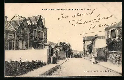 AK Plateau d`Avron, La Rue Rochebrune