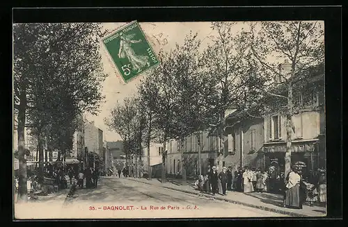 AK Bagnolet, La Rue de Paris