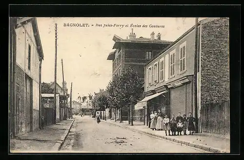 AK Bagnolet, Rue Jules Ferry et Ecoles des Coutures