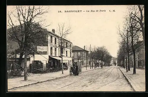 AK Bagnolet, La Rue de Paris