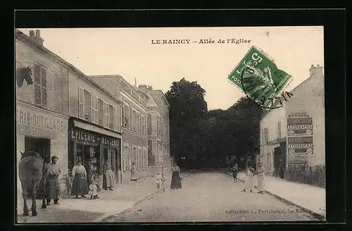 AK Le Raincy, Allée de l`Eglise