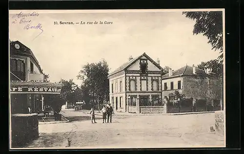 AK Sevran, La rue de la Gare