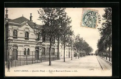 AK Saint-Denis, Ecole et Boulevard Ornano