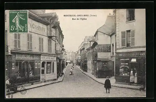 AK Montreuil-sous-Bois, Rue de l`Eglise