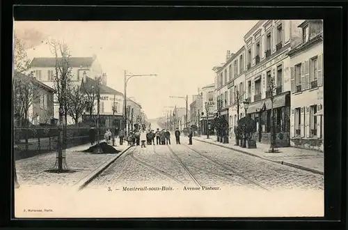 AK Montreuil-sous-Bois, Avenue Pasteur