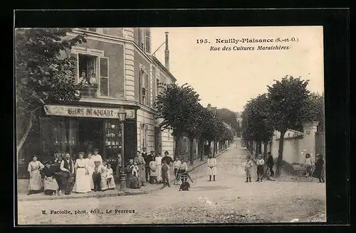 AK Neuilly-Plaisance, Rue des Cultures Maraichères