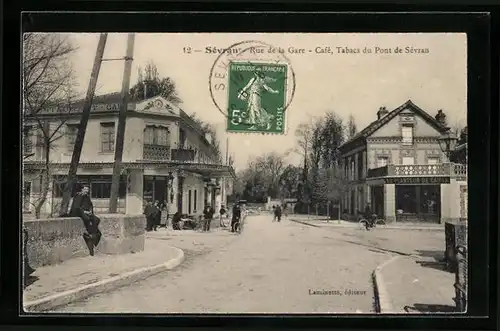 AK Sévran, Rue de la Gare, Café, Tabacs du Pont de Sévran