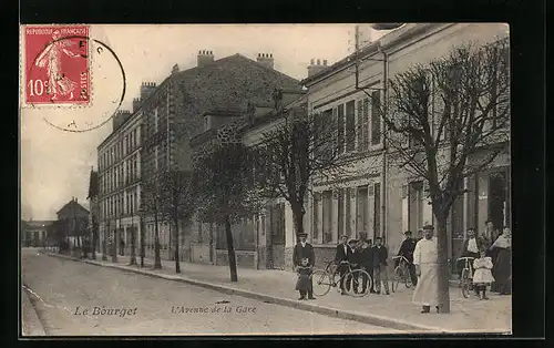 AK Le Bourget, L'Avenue de la Gare