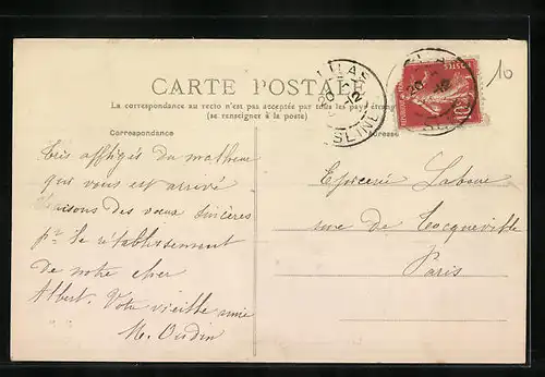 AK Les Lilas, Nouvelle Poste et Rue de l'Avenir