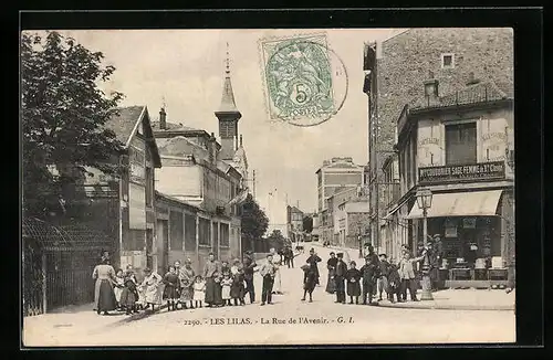 AK Les Lilas, La Rue de l'Avenir