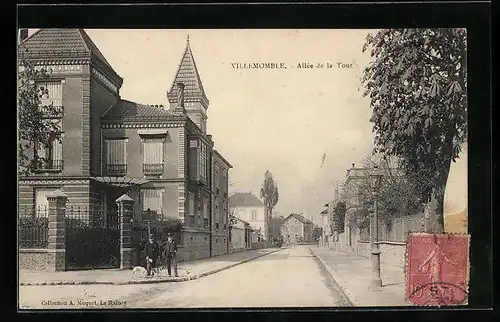 AK Villemomble, Allée de la Tour