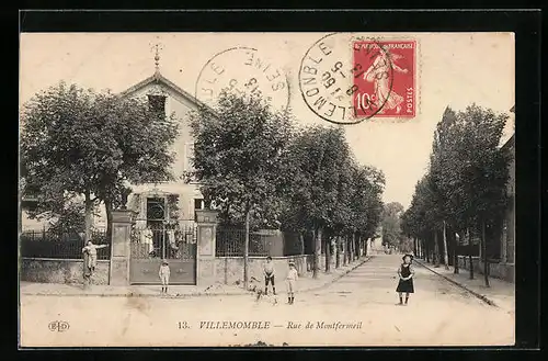 AK Villemomble, Rue de Montfermeil
