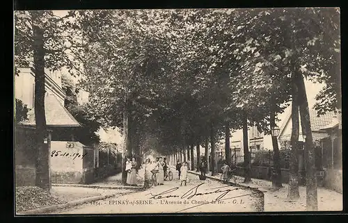 AK Epinay, L`Avenue du Chemin de fer