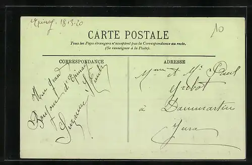 AK Epinay, L`Avenue du Chemin de Fer