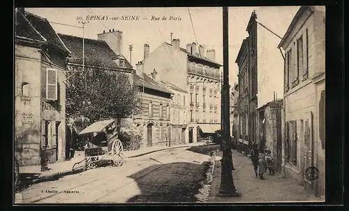 AK Epinay-sur-Seine, Rue de Paris