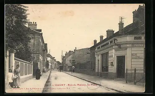 AK Gagny, Rue du Raincy, la Poste