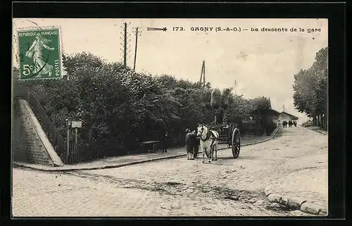 AK Gagny, La descente de la gare