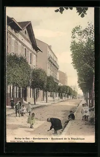 AK Noisy-le-Sec, Gendarmerie, Boulevard de la République