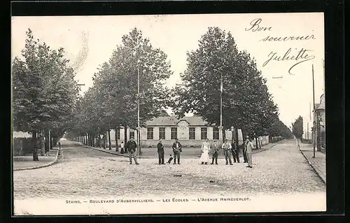 AK Stains, Boulevard d'Aubervilliers, Les Écoles, L'Avenue Hainguerlot