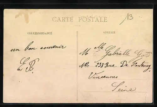 AK Noisy-le-Sec, Chemin de la Procession